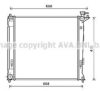 AVA QUALITY COOLING HY2284 Radiator, engine cooling